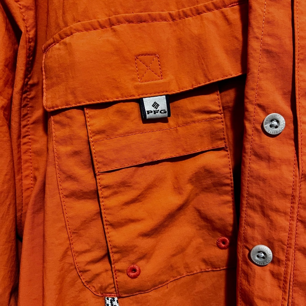 Columbia Burnt Orange Outdoor Shirt - Picture 3 of 9